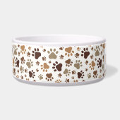 Muddy Paw Prints - Large Personalised Pet Bowl Voerbakje (Links)
