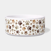 Muddy Paw Prints - Large Personalised Pet Bowl Voerbakje (Rechts)