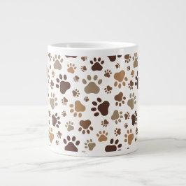 Muddy Paw Prints Mug Grote Koffiekop