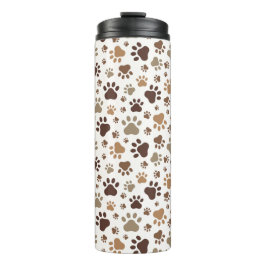 Muddy Paw Prints Thermal Tumbler Thermosbeker