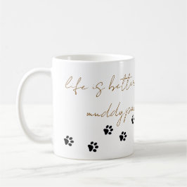 Muddy Paws Coffee Mug Koffiemok