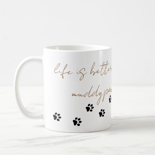 Muddy Paws Coffee Mug Koffiemok (Links)