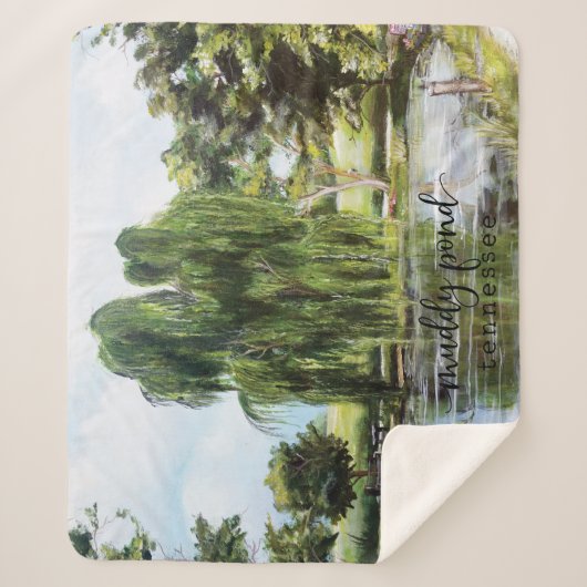 Muddy Pond Sherpa Blanket Deken (Voorkant)