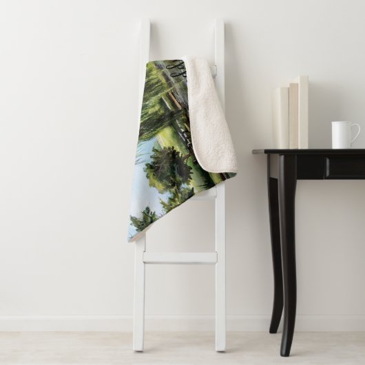 Muddy Pond Sherpa Blanket Deken (In situ)