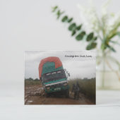 Muddy Road Briefkaart (Staand voorkant)