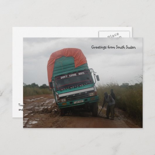 Muddy Road Briefkaart (Voorkant / Achterkant)