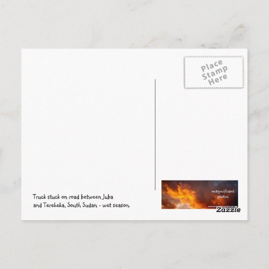 Muddy Road Briefkaart (Achterkant)