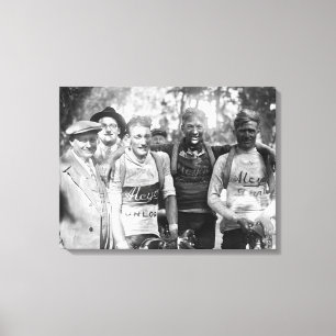 Muddy staat tegenover Tour de France 1928 na etapp Canvas Afdruk