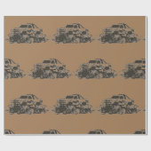 Muddy Truck Wrapping Paper Cadeaupapier (Vlak)