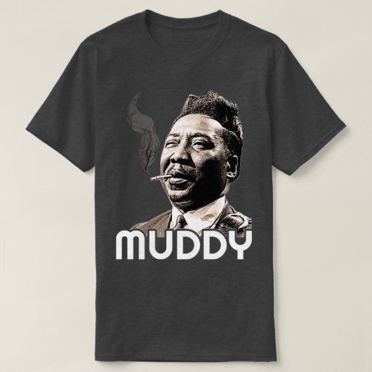 Muddy Waters Blues-pictogram T-shirt (Design voorkant)