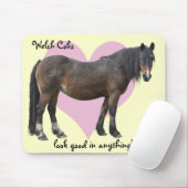 Muddy Welsh cob mousemat Muismat (Met muis)