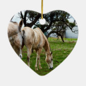 Muddy White Horses Keramisch Ornament (Achterkant)