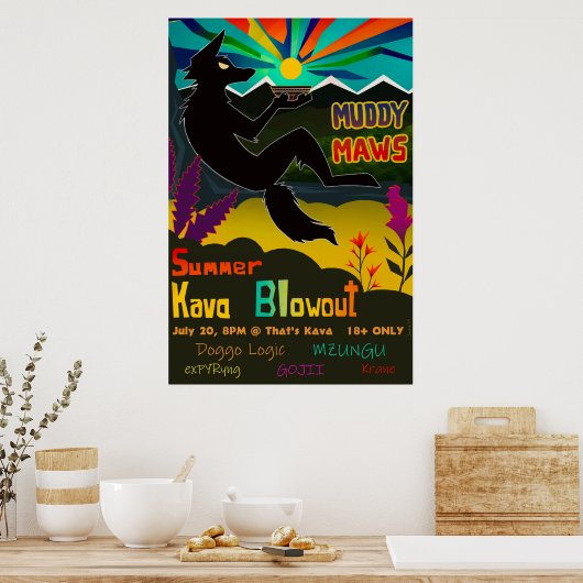 MuddyMaws 2024 Zomer Blowout! Poster (Keuken)