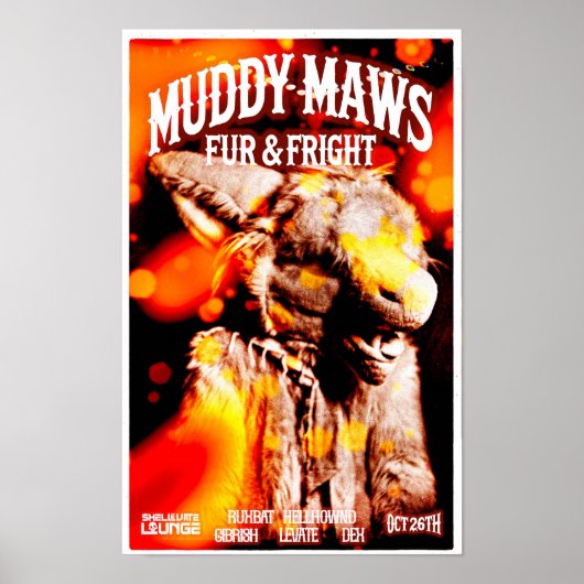 MuddyMaws Fur & Fright #8802 Poster (Voorkant)