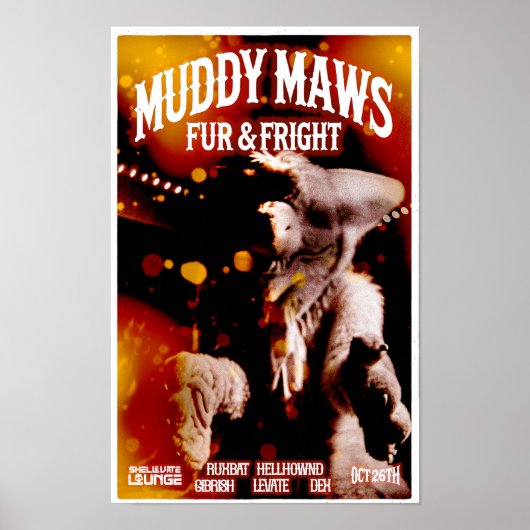 MuddyMaws Fur & Fright #8807 Poster (Voorkant)