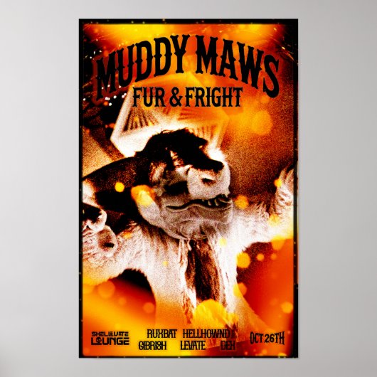 MuddyMaws Fur & Fright #8831 Poster (Voorkant)