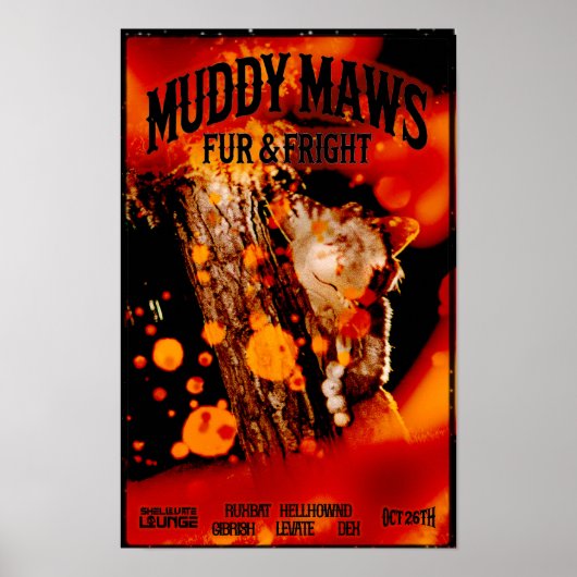 MuddyMaws Fur & Fright #8849 Poster (Voorkant)