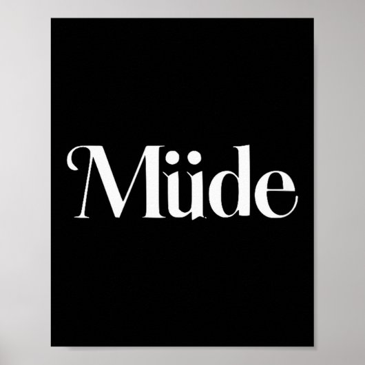 Müde Funny Saying Bro Teens Boys Kids Christmas Pa Poster (Voorkant)