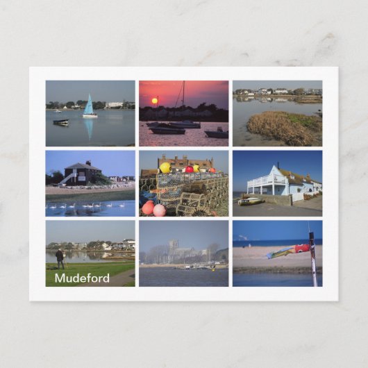 Mudeford Briefkaart (Voorkant)