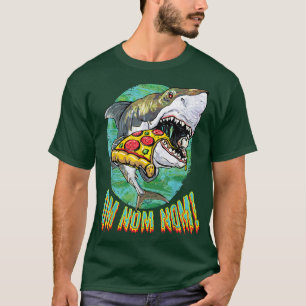 Mudgeware Great White Shark Pizza Gift 10322395 T-shirt