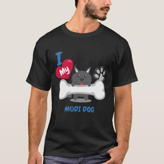 MUDI DOG Cute Dog Gift Idea Funny Dogs T-shirt (Voorkant)