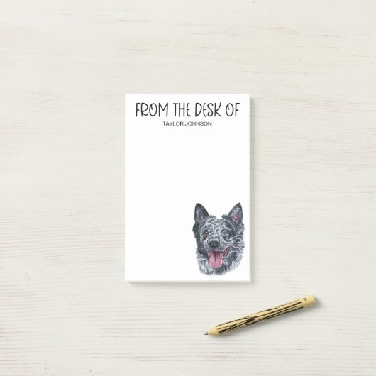 Mudi Lover Post-it® Notes (Op bureau)