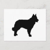 mudi-silhouet briefkaart (Voorkant)