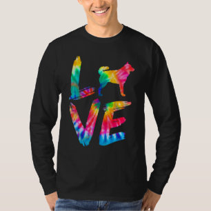 Mudi Tie Dye Love Dog mama T-shirt