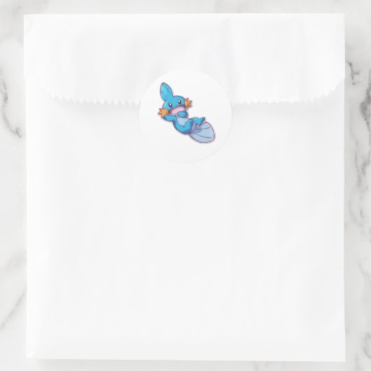 Mudkip Ronde Sticker (Tas)