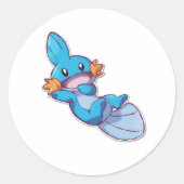 Mudkip Ronde Sticker (Voorkant)
