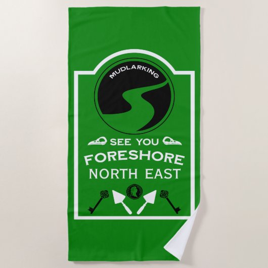 Mudlarking Hobby Gift Strandlaken (Voorkant)