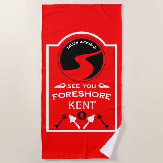 Mudlarking Hobby Gift Strandlaken (Voorkant)