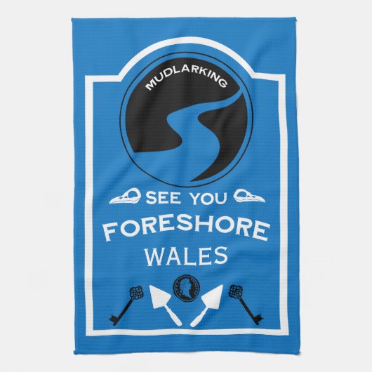Mudlarking Hobby Gift Theedoek (Verticaal)