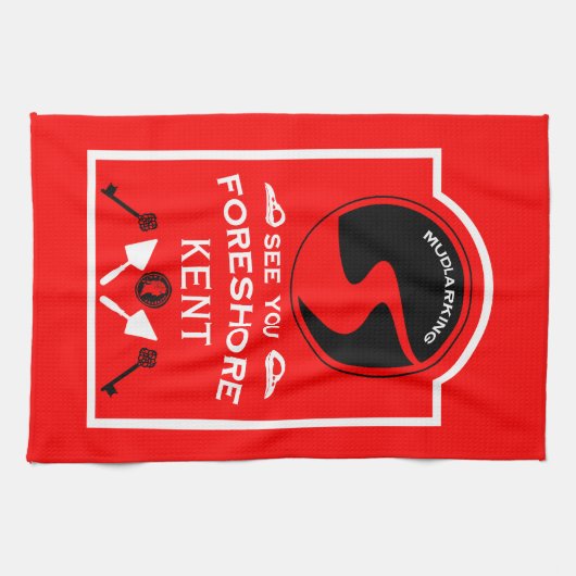 Mudlarking Hobby Gift Theedoek (Horizontaal)