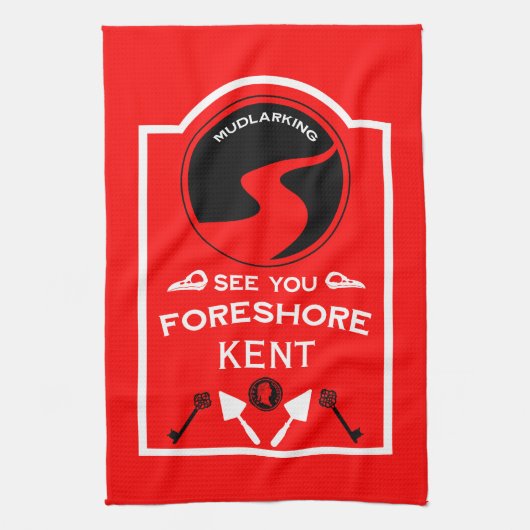 Mudlarking Hobby Gift Theedoek (Verticaal)