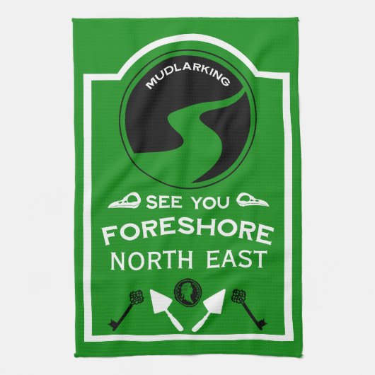Mudlarking Hobby Gift Theedoek (Verticaal)
