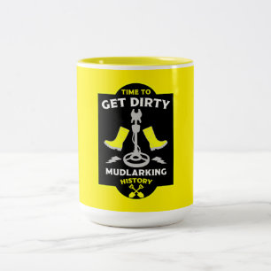 Mudlarking Schattenjacht Tweekleurige Koffiemok