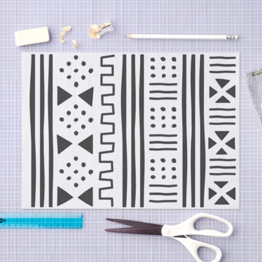 Mudprint-stijl Tissuepapier (Craft)