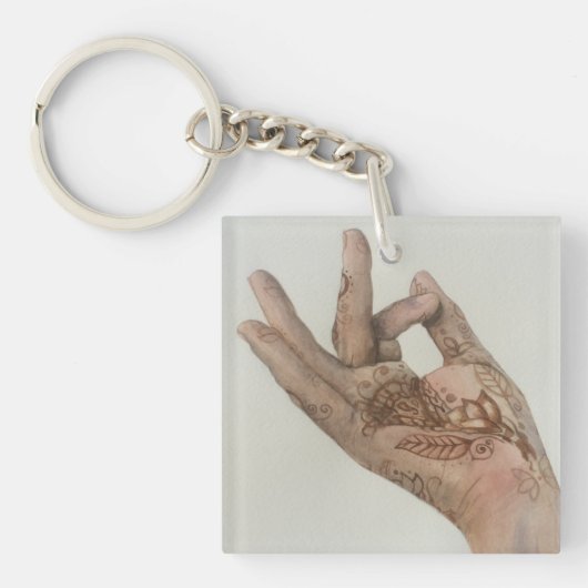  Mudra Henna Hand Sleutelhanger (voorkant)