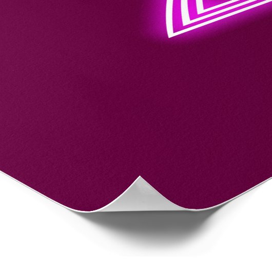 Mudra Maroon Poster (Hoek)