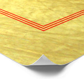 Mudra Om Mandala Classic Saffron Poster (Hoek)