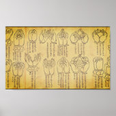 Mudras (12e-eeuwse Japanse rol) Poster (Voorkant)