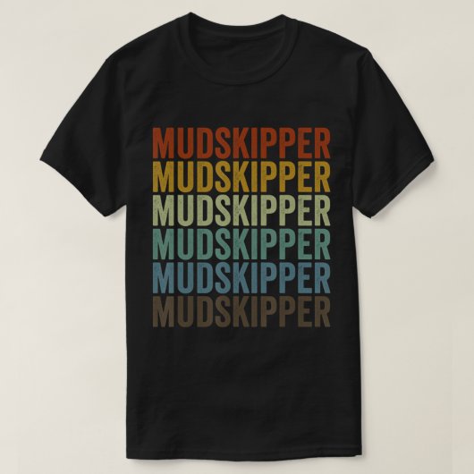Mudskipper Fish Retro T-Shirt (Design voorkant)
