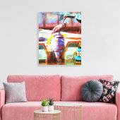 Muelle Los Peines Pelican 0463 Art Canvas Afdruk (Insitu (Woonkamer))