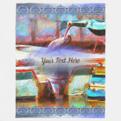 Muelle Los Peines Pelican 0463 Fleece Deken (Voorkant)