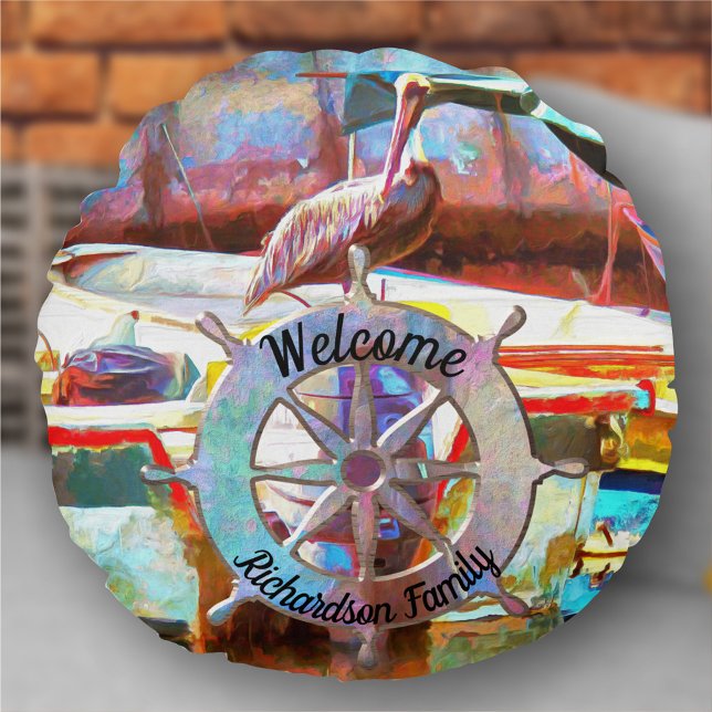 Muelle Los Peines Pelican 0463 Rond Kussen (Creator heeft geüpload)