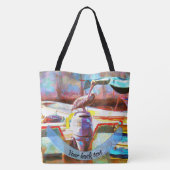 Muelle Los Peines Pelican 0463 Tote Bag (Achterkant)