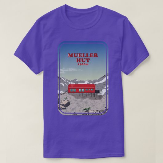 Mueller Hut Nieuw-Zeeland T-shirt (Design voorkant)