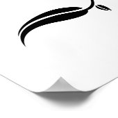 Muerte artistieke suikerschedel, Rozen en pleister Poster (Hoek)