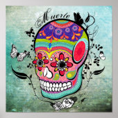 Muerte Dag van het Poster van de Dode Calaveras (Voorkant)